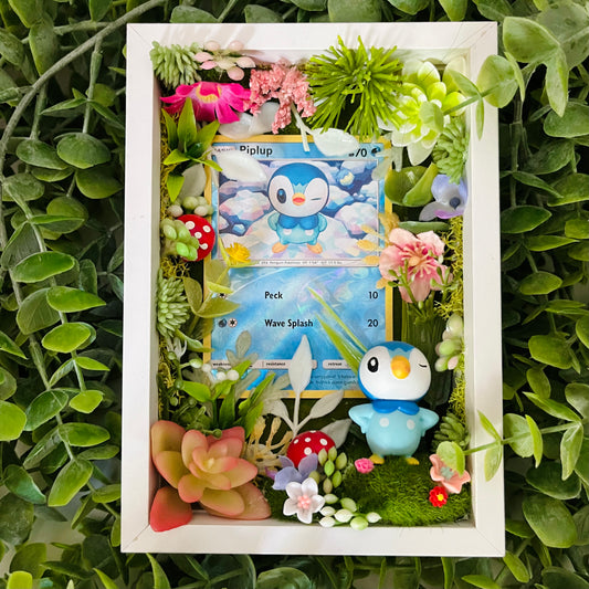 Piplup Pokemon Card Terrarium