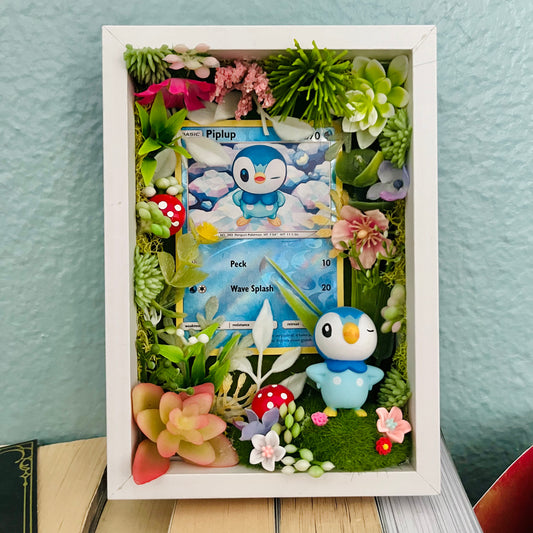 Piplup Pokemon Card Terrarium