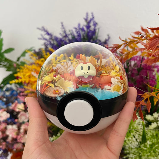 Fuecoco Pokeball Terrarium