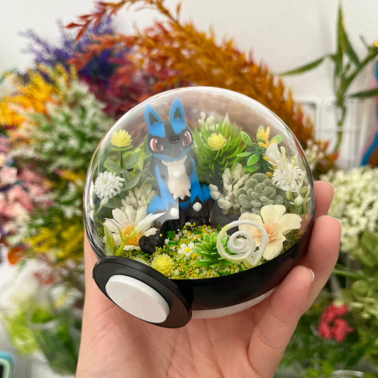 Lucario Pokeball Terrarium