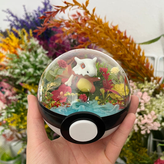 Cubone Pokeball Terrarium