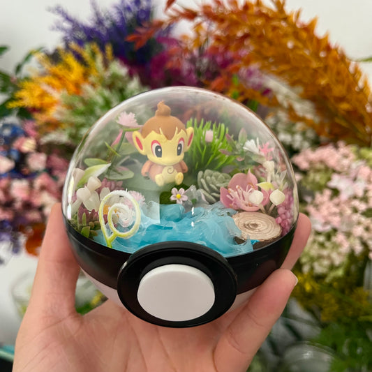 Chimchar Pokeball Terrarium