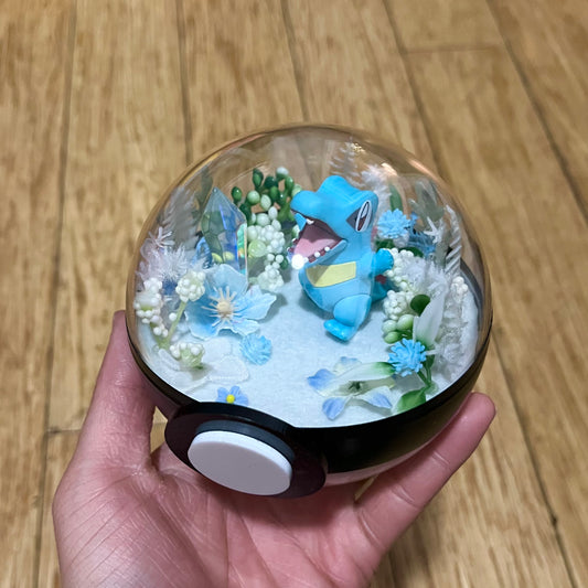 Totodile Pokeball Terrarium